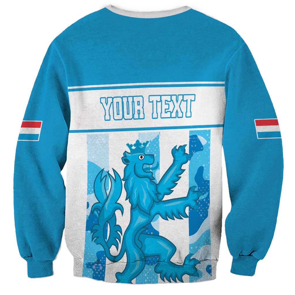 Personalized Luxembourg Sweatshirt Roude Leiw Grunge Style - Wonder Print Shop