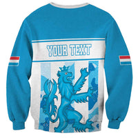 Personalized Luxembourg Sweatshirt Roude Leiw Grunge Style - Wonder Print Shop