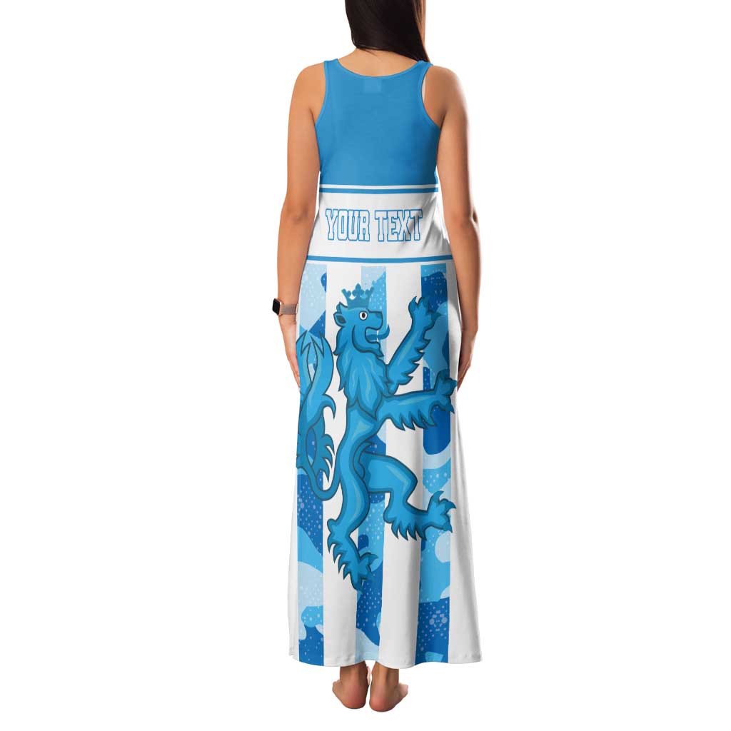 Personalized Luxembourg Tank Maxi Dress Roude Leiw Grunge Style - Wonder Print Shop