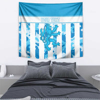Personalized Luxembourg Tapestry Roude Leiw Grunge Style - Wonder Print Shop