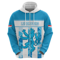 Personalized Luxembourg Zip Hoodie Roude Leiw Grunge Style - Wonder Print Shop