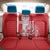 Custom Luxembourg Football Back Car Seat Cover Les Lions Rouges - Wonder Print Shop