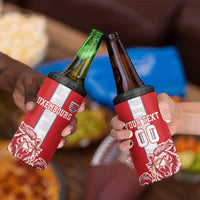 Custom Luxembourg Football 4 in 1 Can Cooler Tumbler Les Lions Rouges - Wonder Print Shop