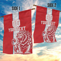Custom Luxembourg Football Garden Flag Les Lions Rouges - Wonder Print Shop