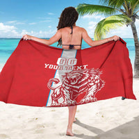 Custom Luxembourg Football Sarong Les Lions Rouges - Wonder Print Shop