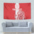 Custom Luxembourg Football Tapestry Les Lions Rouges - Wonder Print Shop
