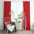 Custom Luxembourg Football Window Curtain Les Lions Rouges - Wonder Print Shop