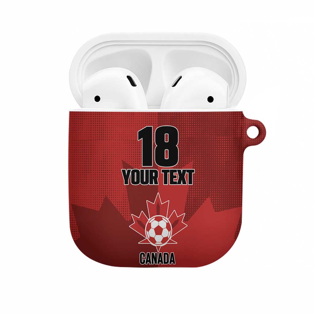Canada Soccer Maple Leaf Custom AirPods Case Sporty Style - Wonder Print Shop