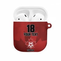 Canada Soccer Maple Leaf Custom AirPods Case Sporty Style - Wonder Print Shop