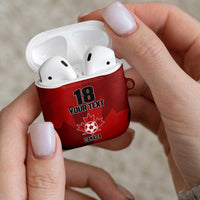 Canada Soccer Maple Leaf Custom AirPods Case Sporty Style - Wonder Print Shop