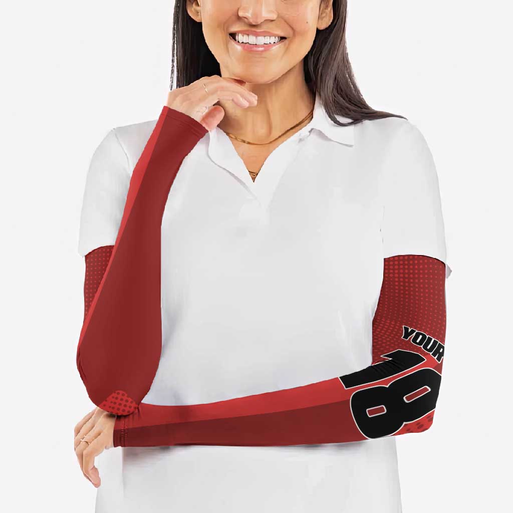 Canada Soccer Maple Leaf Custom Arm Sleeves Sporty Style - Wonder Print Shop