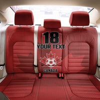 Canada Soccer Maple Leaf Custom Back Car Seat Cover Sporty Style - Wonder Print Shop