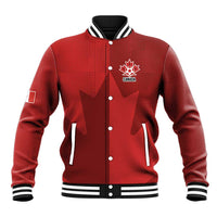 Canada Soccer Maple Leaf Custom Baseball Jacket Sporty Style - Wonder Print Shop