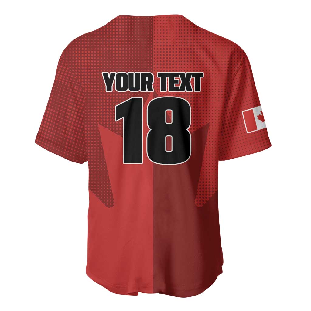 Canada Soccer Maple Leaf Custom Baseball Jersey Sporty Style - Wonder Print Shop