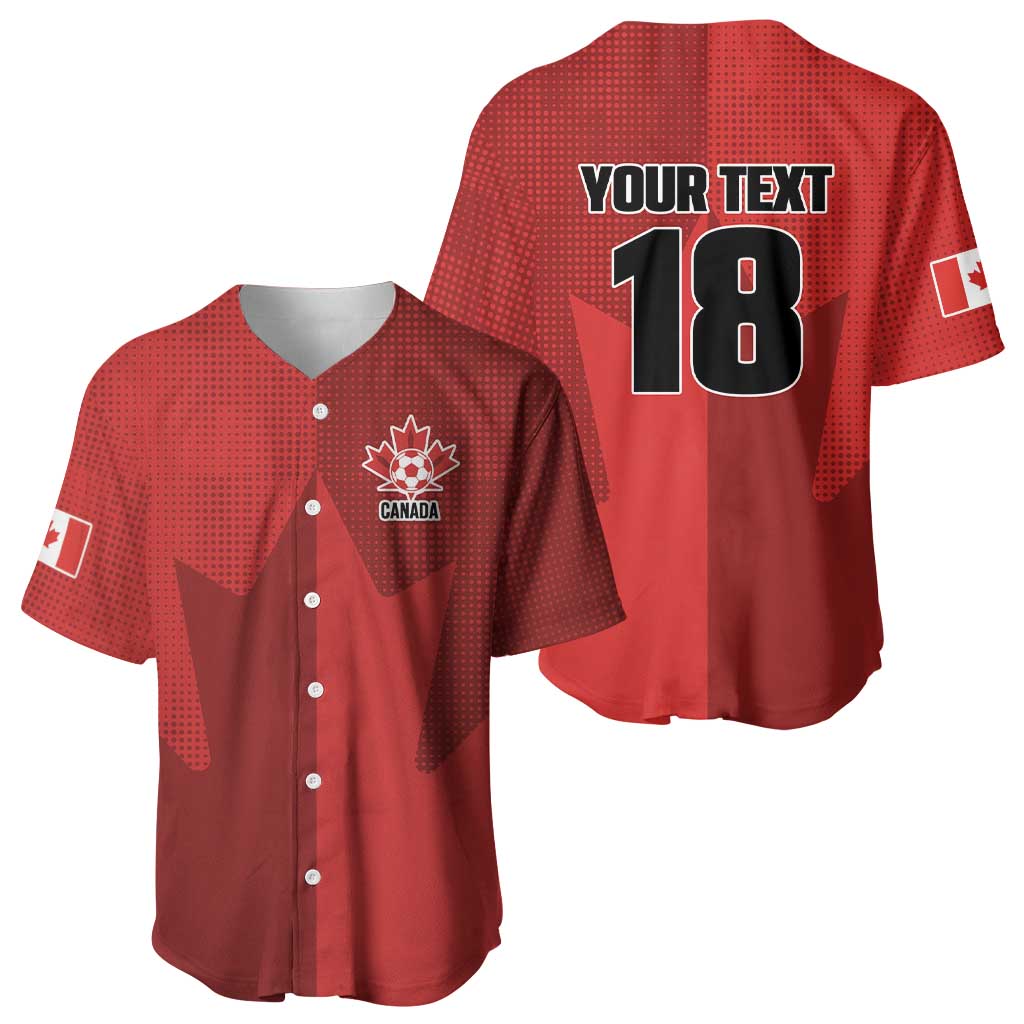 Canada Soccer Maple Leaf Custom Baseball Jersey Sporty Style - Wonder Print Shop