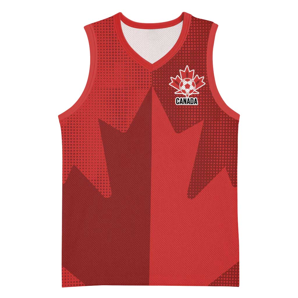 Canada Soccer Maple Leaf Custom Basketball Jersey Sporty Style - Wonder Print Shop