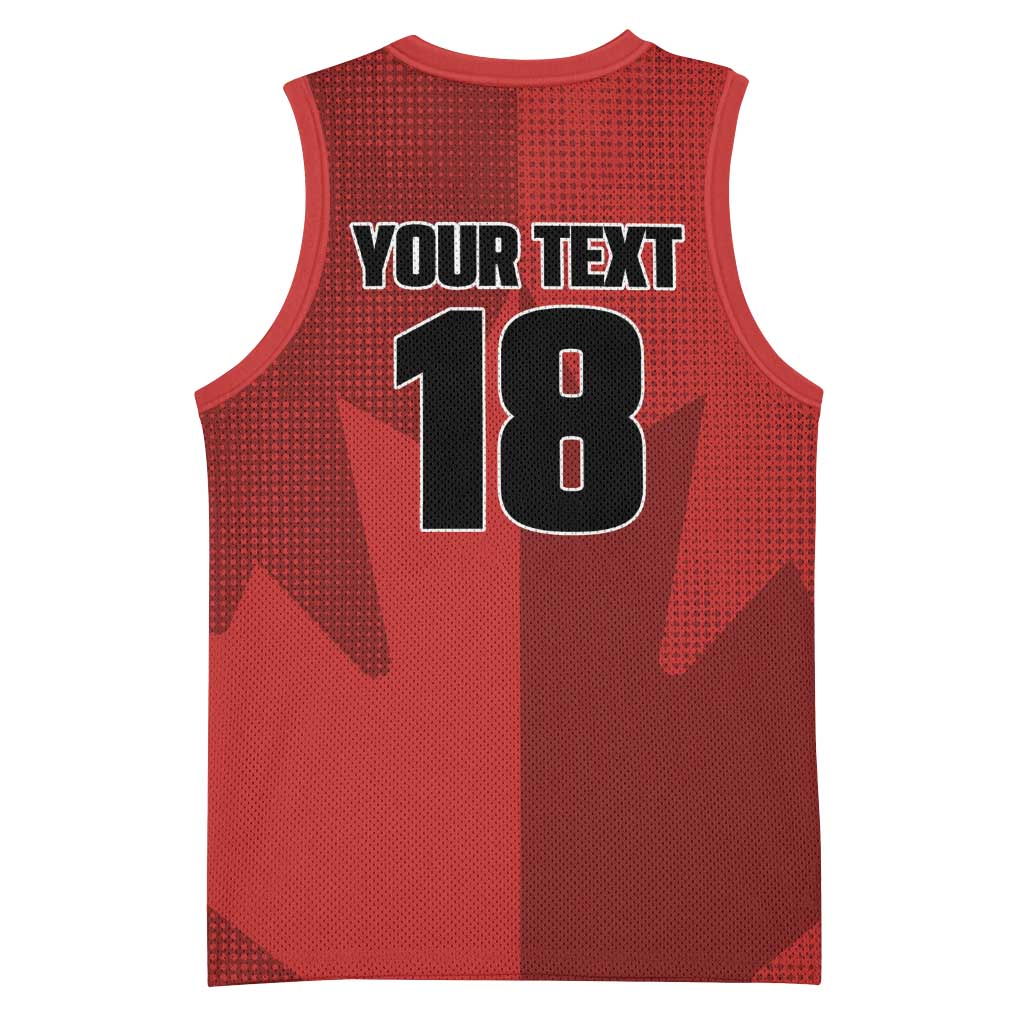 Canada Soccer Maple Leaf Custom Basketball Jersey Sporty Style - Wonder Print Shop