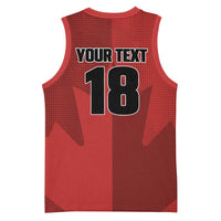 Canada Soccer Maple Leaf Custom Basketball Jersey Sporty Style - Wonder Print Shop
