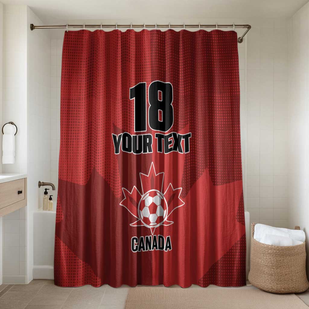 Canada Soccer Maple Leaf Custom Bathroom Set Sporty Style - Wonder Print Shop