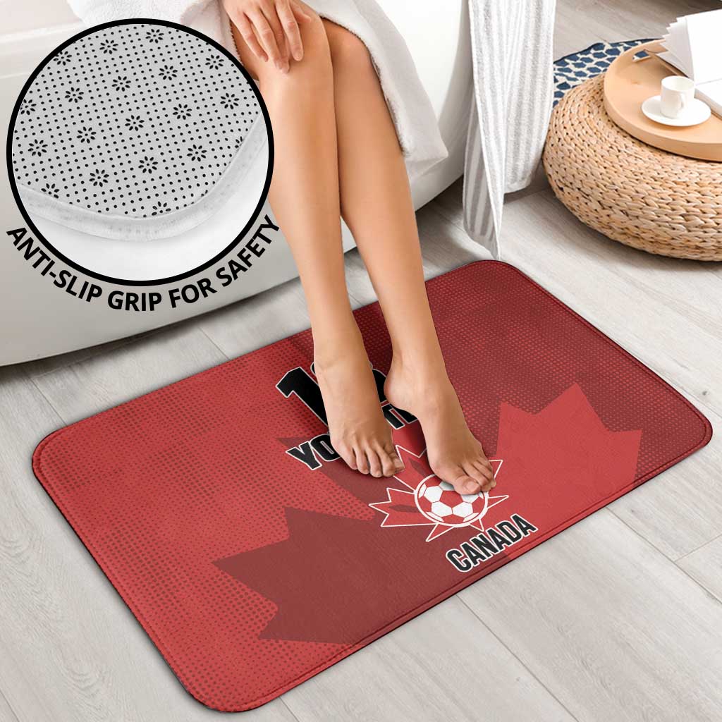 Canada Soccer Maple Leaf Custom Bathroom Set Sporty Style - Wonder Print Shop