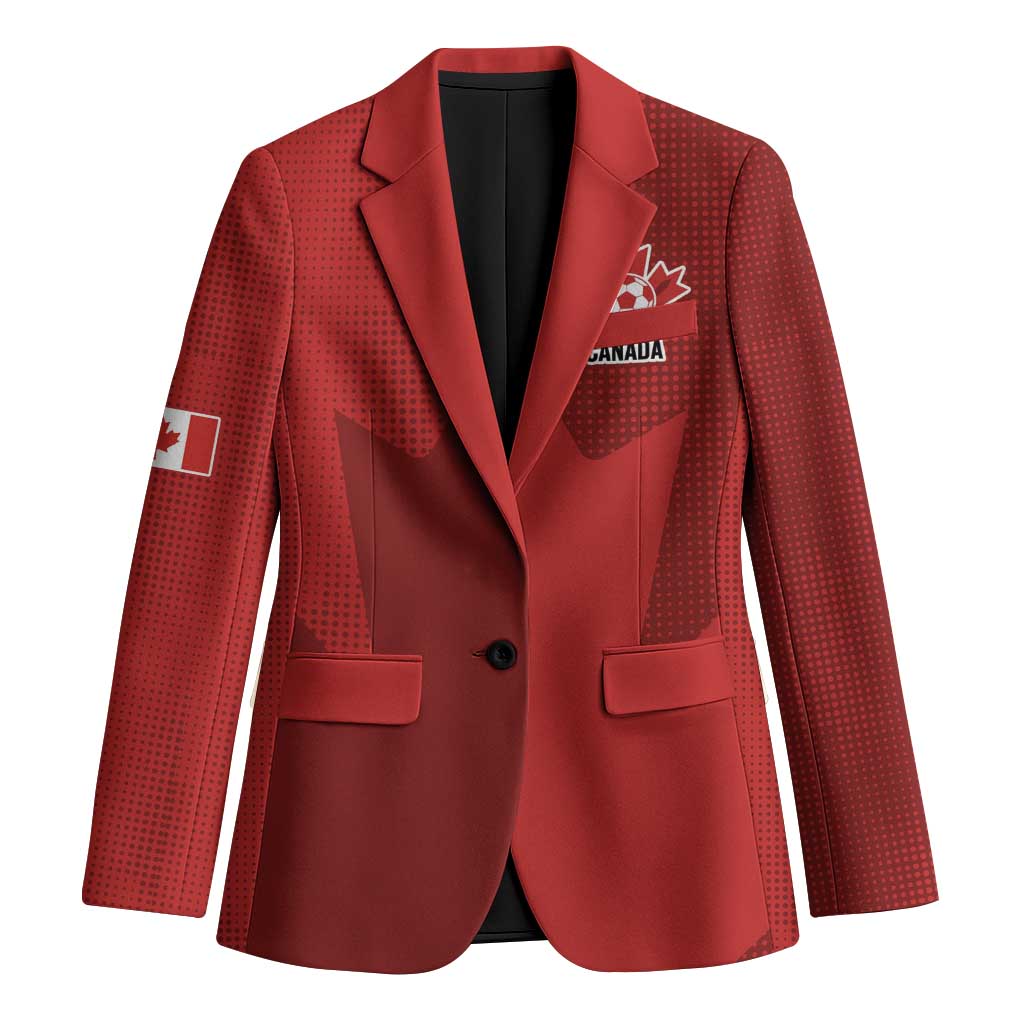 Canada Soccer Maple Leaf Custom Blazer Sporty Style - Wonder Print Shop