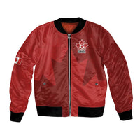 Canada Soccer Maple Leaf Custom Bomber Jacket Sporty Style - Wonder Print Shop