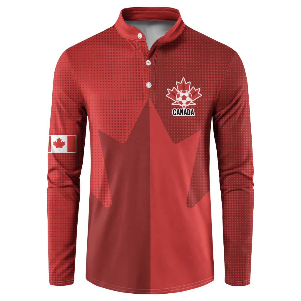 Canada Soccer Maple Leaf Custom Button Sweatshirt Sporty Style - Wonder Print Shop