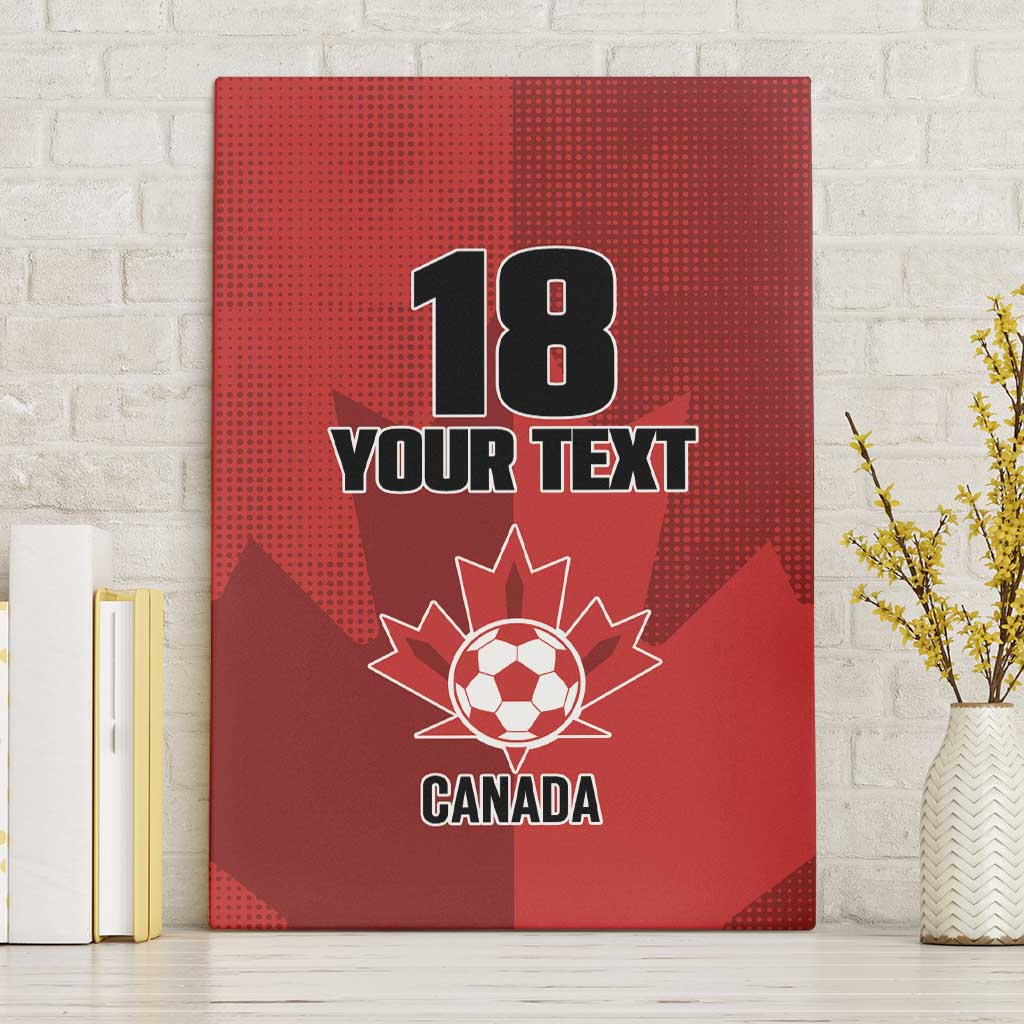 Canada Soccer Maple Leaf Custom Canvas Wall Art Sporty Style - Wonder Print Shop