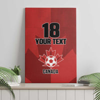 Canada Soccer Maple Leaf Custom Canvas Wall Art Sporty Style - Wonder Print Shop