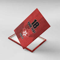 Canada Soccer Maple Leaf Custom Canvas Wall Art Sporty Style - Wonder Print Shop