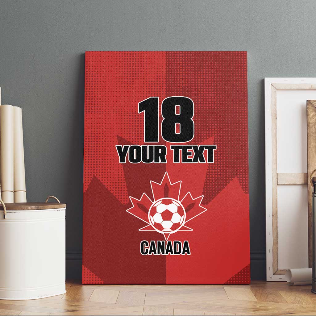 Canada Soccer Maple Leaf Custom Canvas Wall Art Sporty Style - Wonder Print Shop