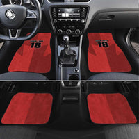 Canada Soccer Maple Leaf Custom Car Mats Sporty Style - Wonder Print Shop
