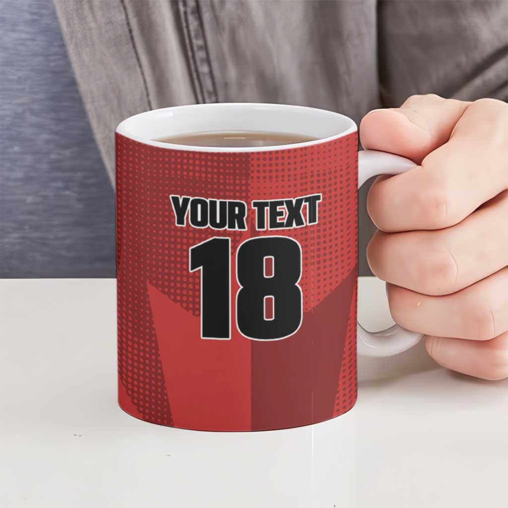 Canada Soccer Maple Leaf Custom Ceramic Mug Sporty Style - Wonder Print Shop