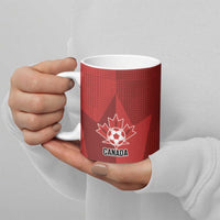 Canada Soccer Maple Leaf Custom Ceramic Mug Sporty Style - Wonder Print Shop