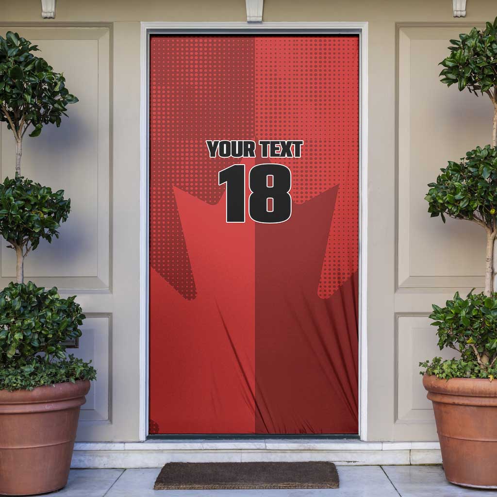 Canada Soccer Maple Leaf Custom Door Cover Sporty Style - Wonder Print Shop