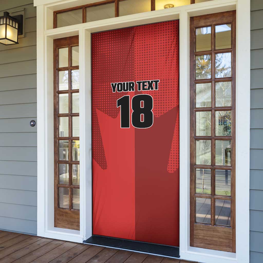 Canada Soccer Maple Leaf Custom Door Cover Sporty Style - Wonder Print Shop
