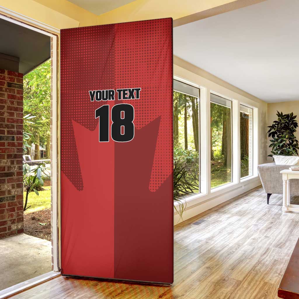 Canada Soccer Maple Leaf Custom Door Cover Sporty Style - Wonder Print Shop