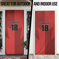 Canada Soccer Maple Leaf Custom Door Cover Sporty Style - Wonder Print Shop