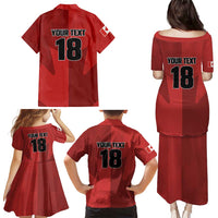 Canada Soccer Maple Leaf Custom Family Matching Puletasi and Hawaiian Shirt Sporty Style - Wonder Print Shop