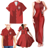 Canada Soccer Maple Leaf Custom Family Matching Tank Maxi Dress and Hawaiian Shirt Sporty Style - Wonder Print Shop