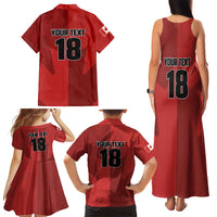 Canada Soccer Maple Leaf Custom Family Matching Tank Maxi Dress and Hawaiian Shirt Sporty Style - Wonder Print Shop
