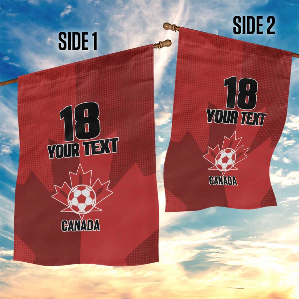 Canada Soccer Maple Leaf Custom Garden Flag Sporty Style - Wonder Print Shop