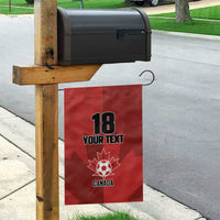 Canada Soccer Maple Leaf Custom Garden Flag Sporty Style - Wonder Print Shop