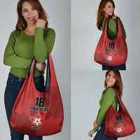 Canada Soccer Maple Leaf Custom Grocery Bag Sporty Style - Wonder Print Shop