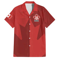 Canada Soccer Maple Leaf Custom Hawaiian Shirt Sporty Style - Wonder Print Shop