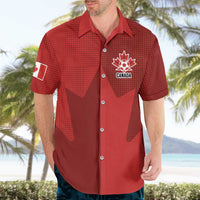 Canada Soccer Maple Leaf Custom Hawaiian Shirt Sporty Style - Wonder Print Shop