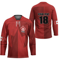 Canada Soccer Maple Leaf Custom Hockey Jersey Sporty Style - Wonder Print Shop
