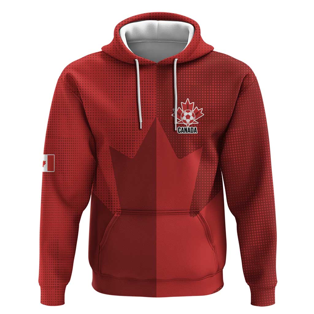 Canada Soccer Maple Leaf Custom Hoodie Sporty Style - Wonder Print Shop