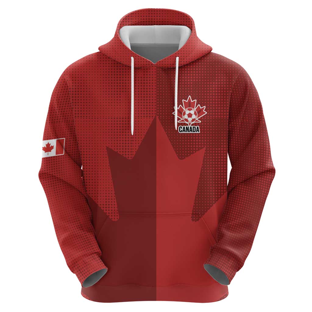 Canada Soccer Maple Leaf Custom Hoodie Sporty Style - Wonder Print Shop