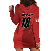 Canada Soccer Maple Leaf Custom Hoodie Dress Sporty Style - Wonder Print Shop